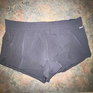 DSG Women's Mid Rise Stride Run Shorts, XL, Grey